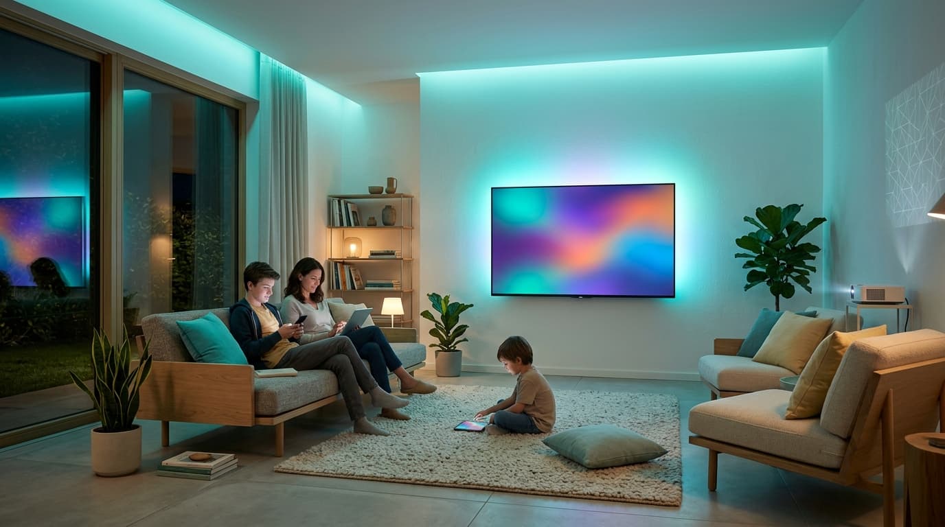 Foyer belge comparant l'intérêt d'un pack internet TV mobile face à un abonnement fibre seul complété par du streaming