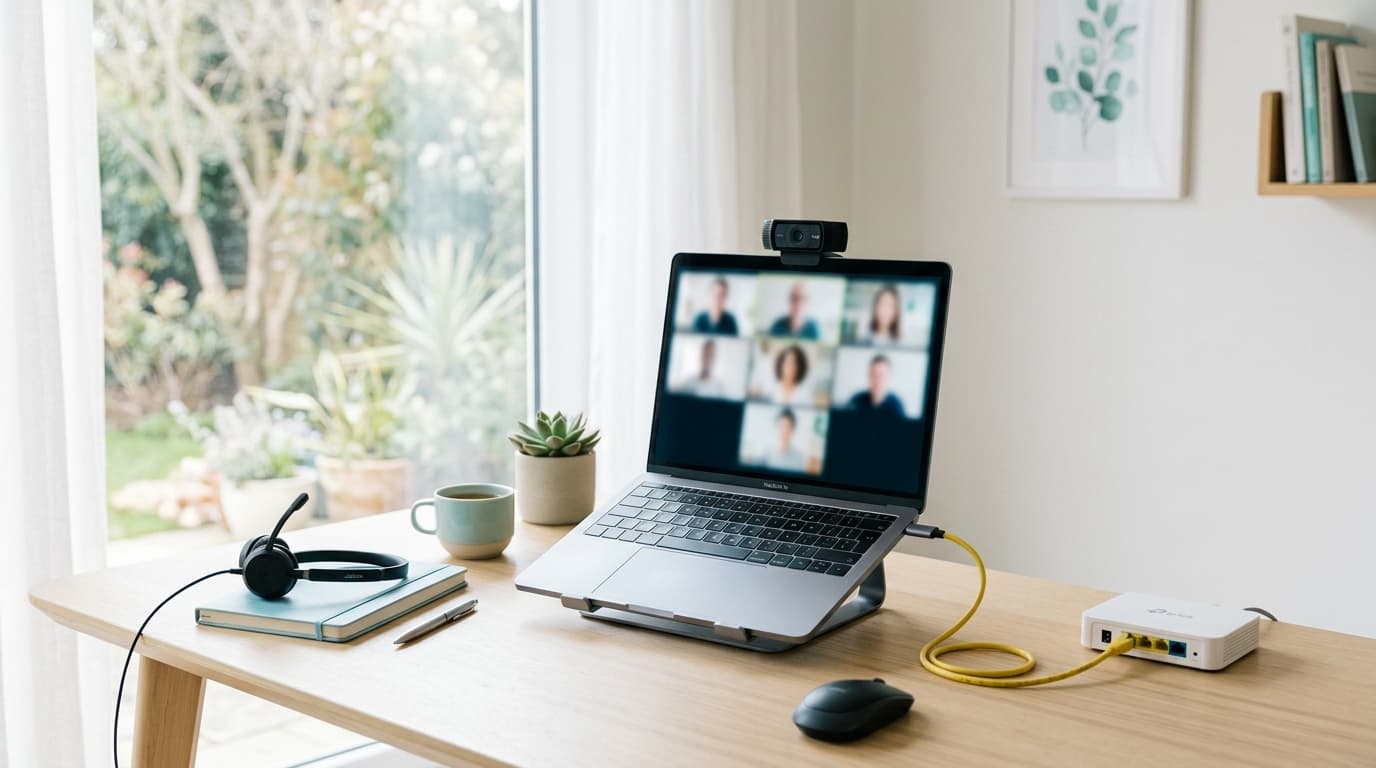 Poste de télétravail relié en fibre : l'upload conditionne la visio, les sauvegardes cloud et l'envoi de gros fichiers